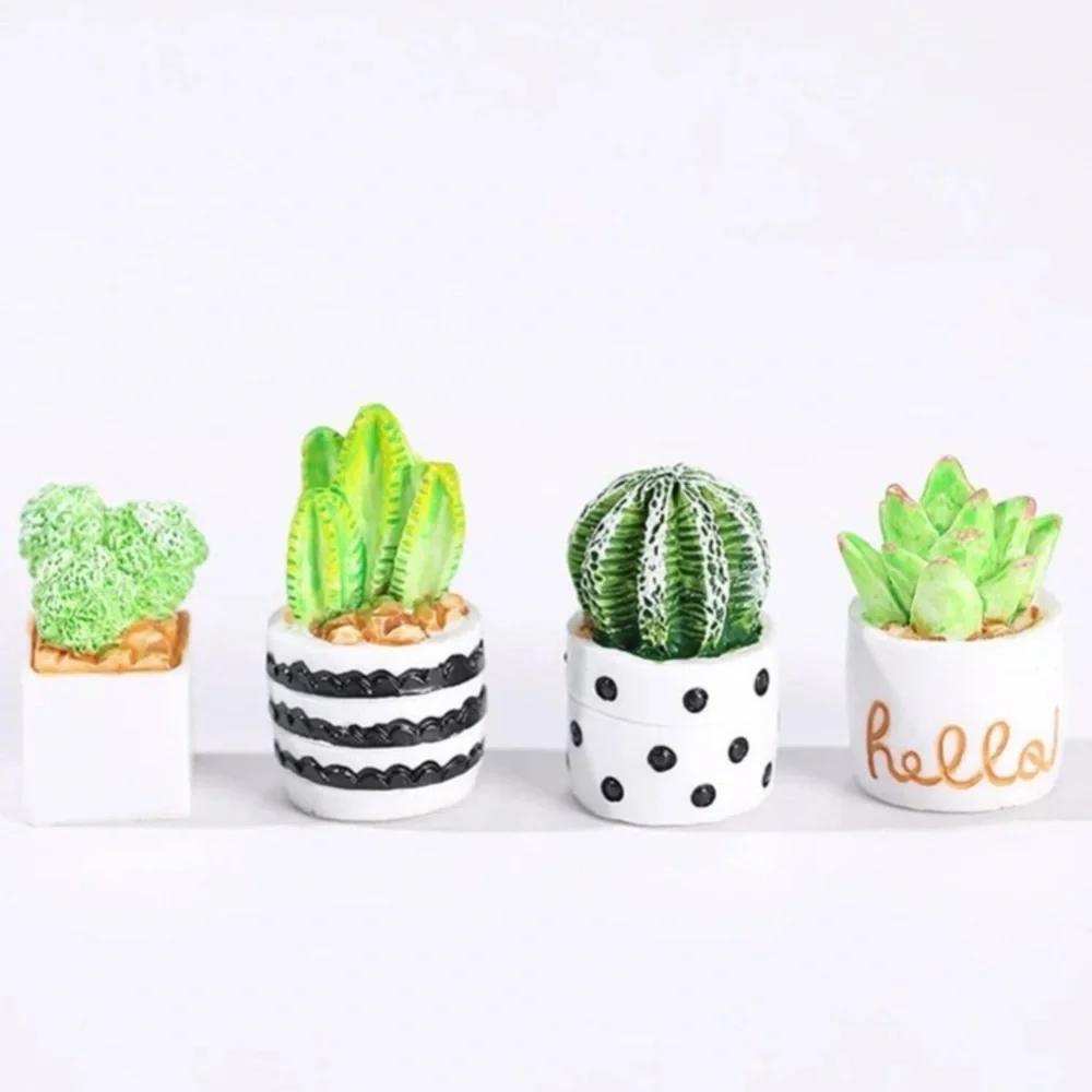 Cactus Succulent 4 Piece Mini Figurine Set - Picture 5 of 6